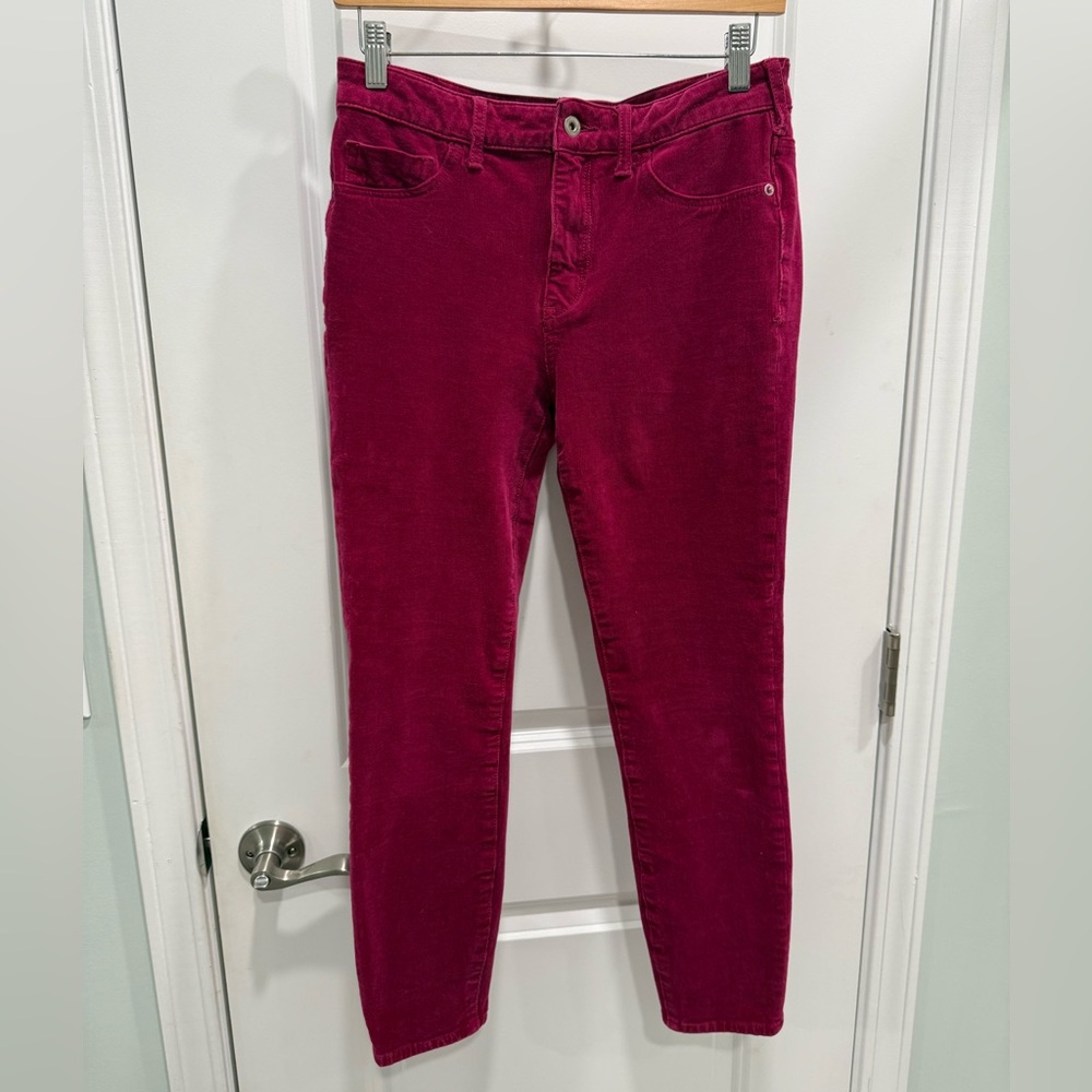 Pilcro Corduroy High Rise Skinny Jeans